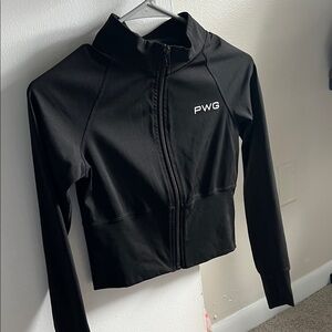 Power Gym Store Black Compression Crop Jacket